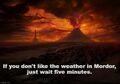 The Weather in Mordor is a fantasy weather television news station.