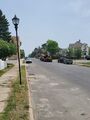 Road repair (2 June 2025) @ 12:59 p.m. Harvey Street, view to the east from in front of my home.