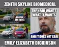 "Zenith Skyline Biomedical" is an anagram of "Emily Elizabeth Dickinson".