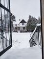 Snow (15 November 2022) @ 7:05 a.m. View out my front door to the south.