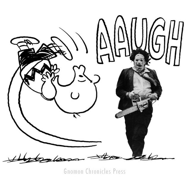 File:Charlie Brown and Leatherface.jpg