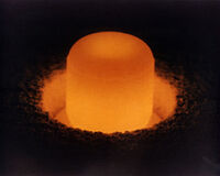 1940: Plutonium (specifically Pu-238) is first isolated at Berkeley, California.