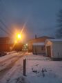 Dusk (29 November 2022) @ 4:45 p.m. View to the east from the alley behind my home.