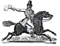 Highwayman Dick Turpin riding Black Nugget.