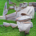 21 August 2018: Toilet Bowl on the White House Lawn created.