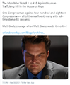 One Against Four Hundred and Eighteen is a feature-length documentary film about one U.S. Representative standing alone against the other four-hundred and eighteen Representatives.