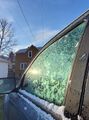 Snow on automobile (16 October 2020).