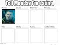 "Tell Monday I'm Eating", a comic relief episode of Replicant Vice.