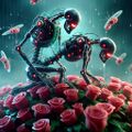 Terminators in Love is an erotic science fiction fantasy film about two robot assassins who give up killing and elope to a distant planet.