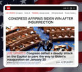 CNN: [ Congress affirms Biden win after insurrection].