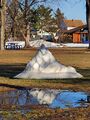Snow sculpture (12 April 2023) @ 6:28 p.m.