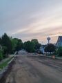 Road repair (5 June 2025) @ 9:11 p.m. Harvey Street, view to the west from near Central Avenue.